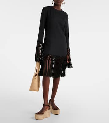 Espadrille-Wedges aus Veloursleder | Gianvito Rossi