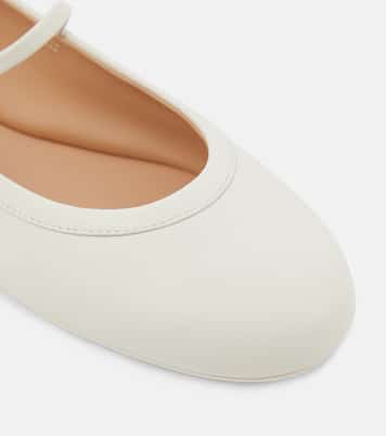 Carla leather Mary Jane flats | Gianvito Rossi