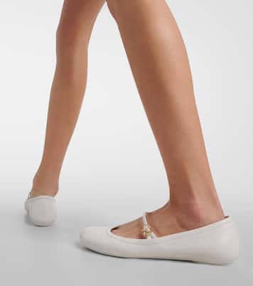 Carla leather Mary Jane flats | Gianvito Rossi