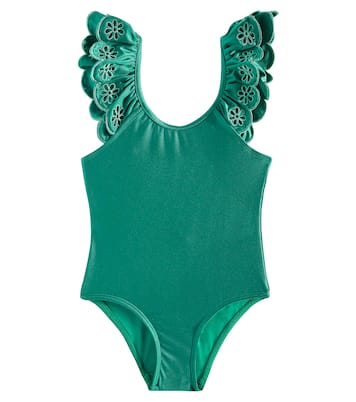 Ottie broderie anglaise swimsuit | Zimmermann Kids