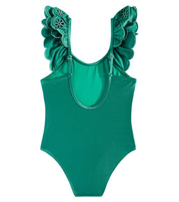 Ottie broderie anglaise swimsuit | Zimmermann Kids
