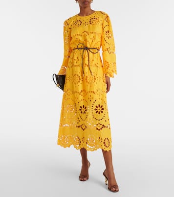 Pop embroidered midi dress | Zimmermann
