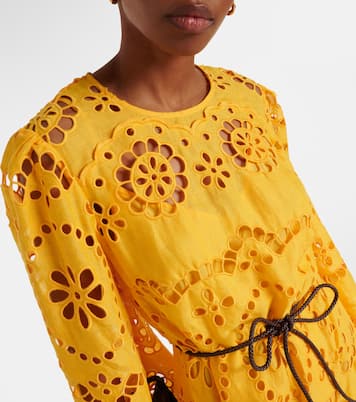 Pop embroidered midi dress | Zimmermann