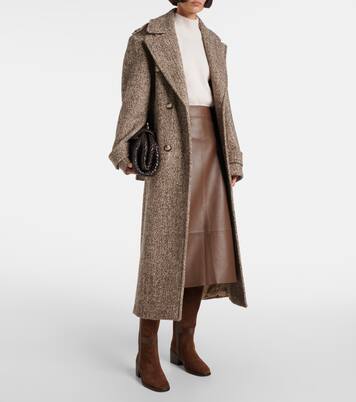 Lyube 65 shearling-lined suede knee-high boots | Clergerie