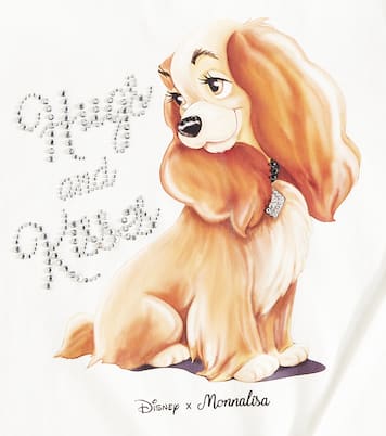 x Disney printed cotton jersey top | Monnalisa