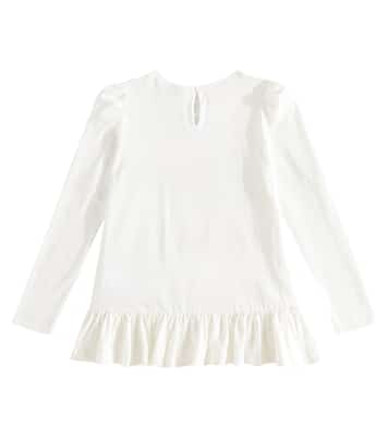 x Disney printed cotton jersey top | Monnalisa