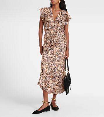 Verzierte Ballerinas Leanor aus Veloursleder | Isabel Marant