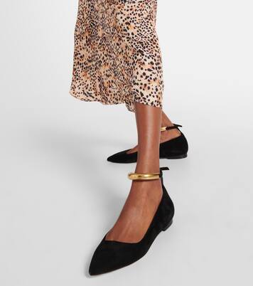 Verzierte Ballerinas Leanor aus Veloursleder | Isabel Marant