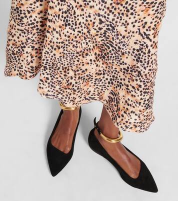 Verzierte Ballerinas Leanor aus Veloursleder | Isabel Marant