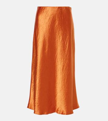 Leisure Alessio satin midi skirt | Max Mara