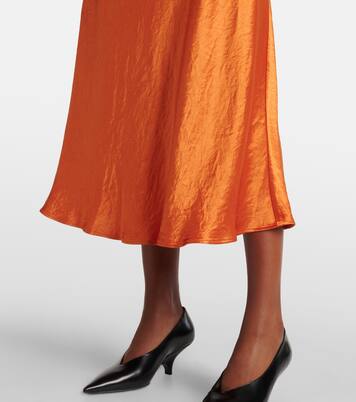 Leisure Alessio satin midi skirt | Max Mara