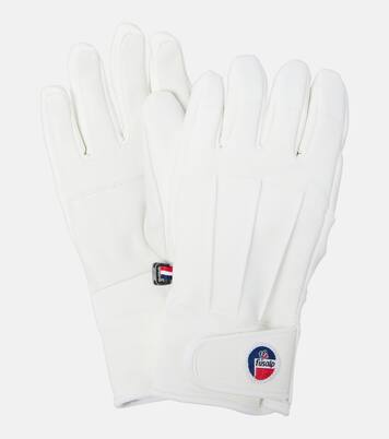 Glacier leather-trimmed ski gloves | Fusalp