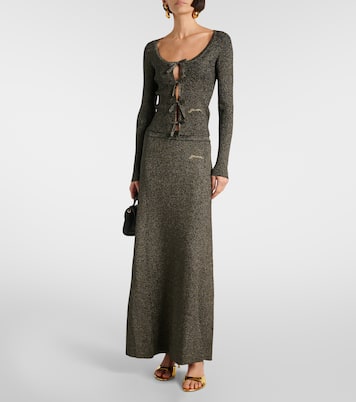 Maxirock aus Lamé | Ganni