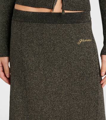 Maxirock aus Lamé | Ganni