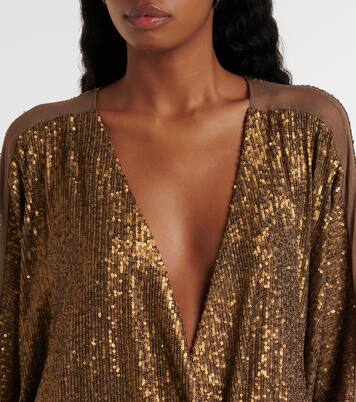 Robe Dolman à sequins | Norma Kamali