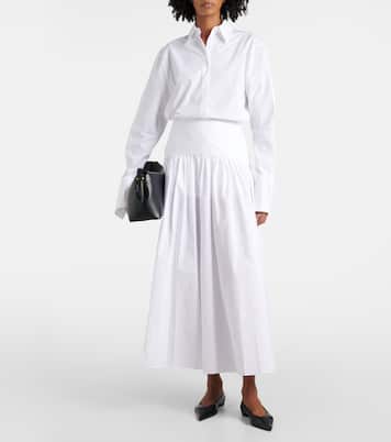 High-Rise-Maxirock Procida aus Baumwolle | Staud