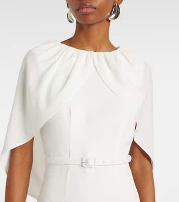 Robe midi en crêpe de satin | Roland Mouret