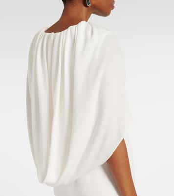 Robe midi en crêpe de satin | Roland Mouret