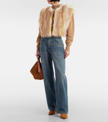 Alexina faux fur vest | Isabel Marant
