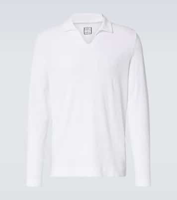 Cotton terry polo shirt | Fedeli