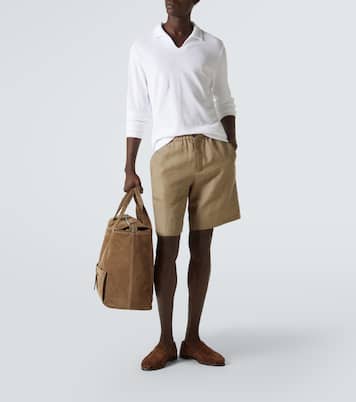 Cotton terry polo shirt | Fedeli