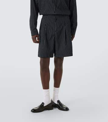 Aoshi striped cotton shorts | Entire Studios