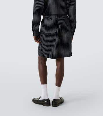 Aoshi striped cotton shorts | Entire Studios