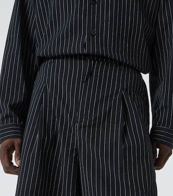 Aoshi striped cotton shorts | Entire Studios