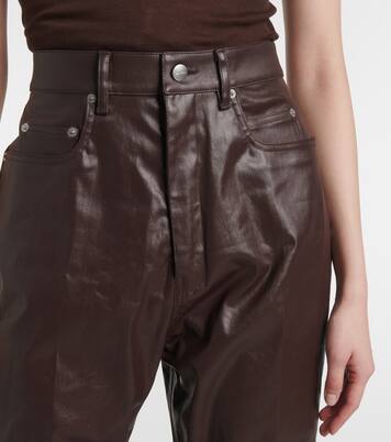 Beschichtete High-Rise-Hose aus Canvas | Rick Owens