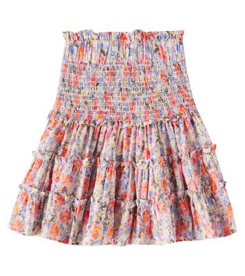 Floral tiered cotton voile skirt | Petite Amalie  