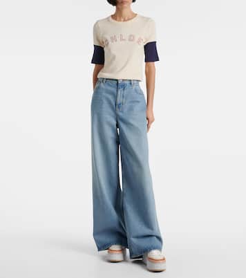 Leather platform sneakers | Chloé