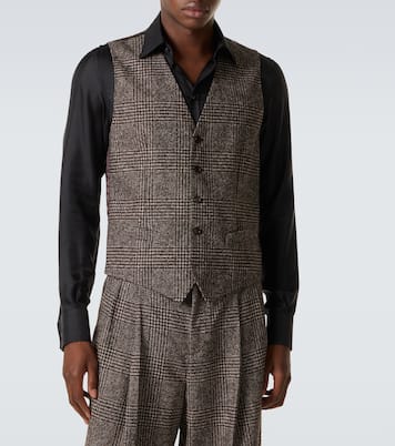 Checked single-breasted vest | Dolce&Gabbana