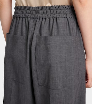 Wool-blend wide-leg pants | Brunello Cucinelli