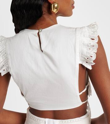 Top en coton à broderies anglaises | Farm Rio