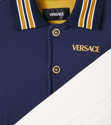 Giacca varsity Safety Pin in cotone | Versace Kids
