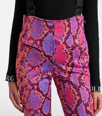 Elena snake-effect ski salopettes | Goldbergh