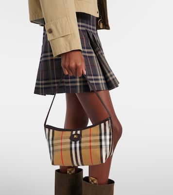 Borsa a spalla Highlands Mini Check | Burberry