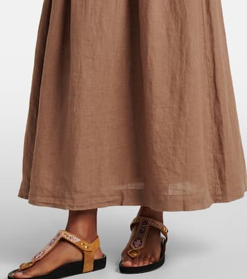 Maxirock Linda aus Leinen | Velvet