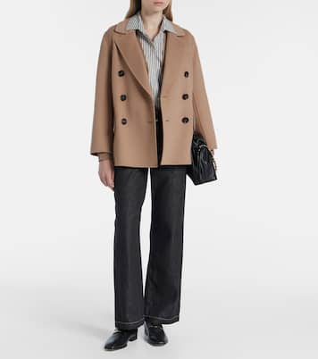 Lukas double-breasted virgin wool peacoat | 'S Max Mara
