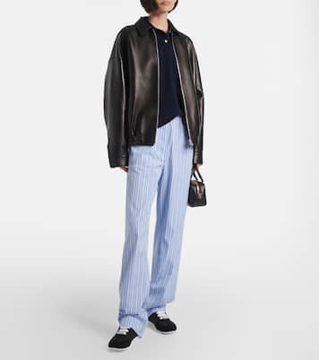 Viv Low suede-trimmed satin sneakers | Roger Vivier