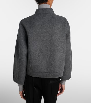 Motor wool and cashmere bomber jacket | Extreme Cashmere