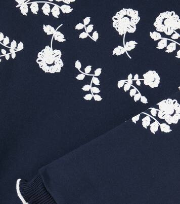 Floral ruffled cotton jersey sweatshirt | Tartine et Chocolat