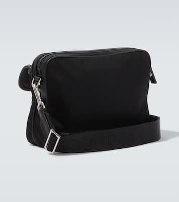 Re-Nylon leather-trimmed shoulder bag | Prada