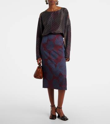 Bedruckter Midirock | Dries Van Noten