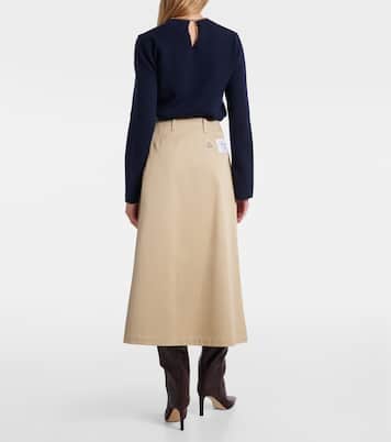 Cotton midi skirt | Moncler