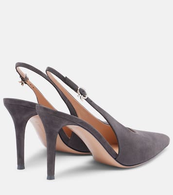 Robbie 85 suede slingback pumps | Gianvito Rossi
