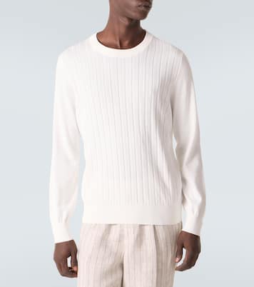 Ribbed-knit cotton sweater | Brunello Cucinelli