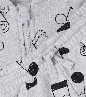 Baby cotton fleece hoodie and shorts set | Stella McCartney Kids