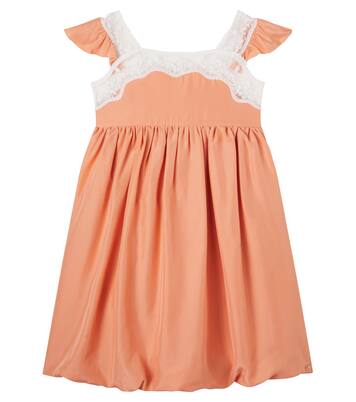 Robe en soie et dentelle | Chloé Kids