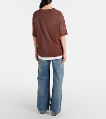 Jeans anchos 2021F con efecto desgastado | Acne Studios